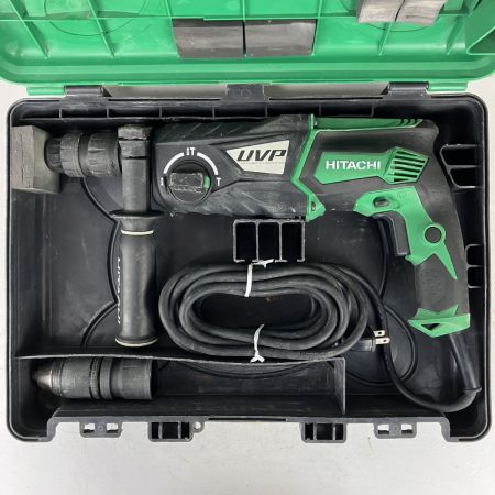 ЗЗ HITACHI 日立 100v 28mm ロータリハンマドリル ケース付 DH28PMY ブラック×グリーン
