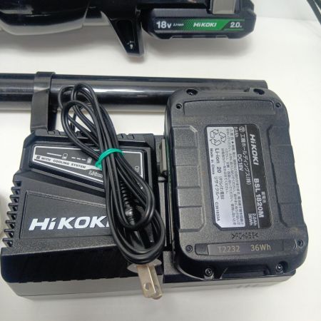 HiKOKI ハイコーキ コードレスクリーナー　充電器・充電池2個付 コードレス式 18v 2.0Ah 使用感有 R18DB(S) ブラック