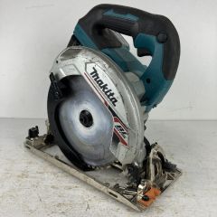 ЗЗ MAKITA マキタ 18v 165mm 充電式丸のこ バッテリーx1 ケース付 ※充電器無し HS631D ブルー Cランク