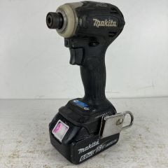 ЗЗ MAKITA マキタ 18v 充電式インパクトドライバ バッテリーx1付 ※充電器無し TD172D ブラック Cランク