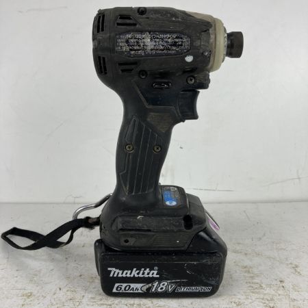 ЗЗ MAKITA マキタ 18v 充電式インパクトドライバ バッテリーx1付 ※充電器無し TD172D ブラック