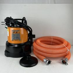 ЗЗ TSURUMI PUMP ツルミポンプ 100v 口径25mm 残水吸排水用スイープポンプ ホース付 LSP1.4S-52 オレンジ Sランク
