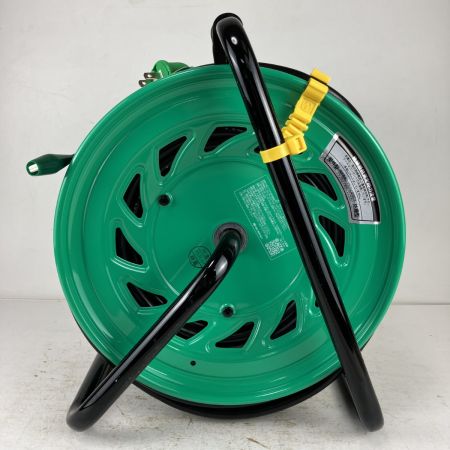 ЗЗ NICHIDO 100v 50m コードリール ドラム FW-E53 グリーン