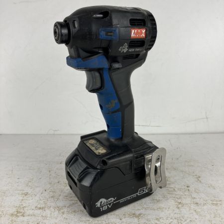 ЗЗ MAX マックス 14.4v/18v 充電式インパクトドライバ バッテリーx2 充電器 ケース付 PJ-ID152 ブルー