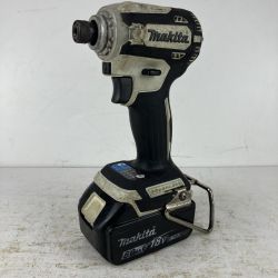 ЗЗ MAKITA マキタ 18v 充電式インパクトドライバ バッテリーx1付 ※充電器無し TD171D ホワイト Cランク