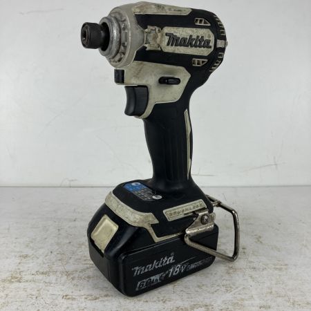 ЗЗ MAKITA マキタ 18v 充電式インパクトドライバ バッテリーx1付 ※充電器無し TD171D ホワイト