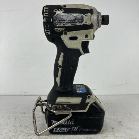 ЗЗ MAKITA マキタ 18v 充電式インパクトドライバ バッテリーx1付 ※充電器無し TD171D ホワイト