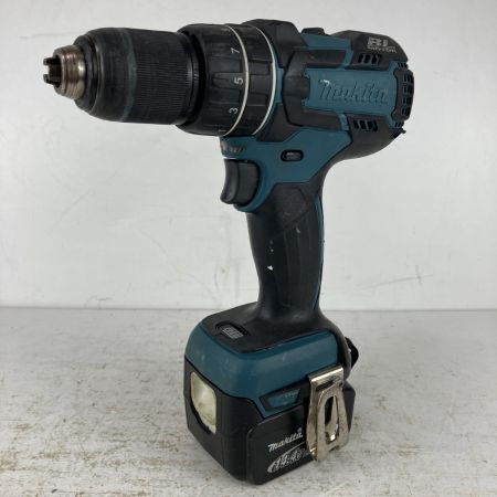 ЗЗ MAKITA マキタ 14.4v 充電式ドライバドリル バッテリーx1付 ※充電器無し HP470D ブルー