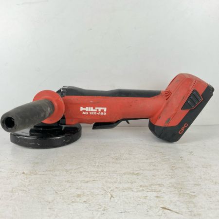 ЗЗ Hilti ヒルティ 125mm 22v 充電式アングルグラインダー バッテリー×1付 ※充電器なし AG125-A22 レッド
