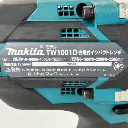 ЗЗ MAKITA マキタ 18v 19mm 充電式インパクトレンチ 本体のみ ※バッテリ・充電器なし TW1001D ブルー