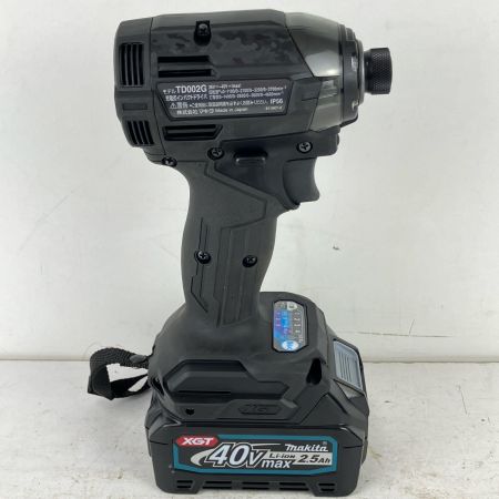 ЗЗ MAKITA マキタ 40v 充電式インパクトドライバ 充電器 バッテリー×2 ケース付 TD002G ブラック