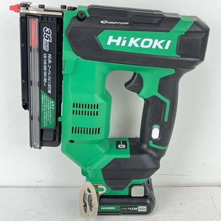 ЗЗ HiKOKI ハイコーキ 10.8v 35mm コードレスピン釘打ち機 充電器 バッテリー×1 ケース付 NP1235DA グリーン×ブラック