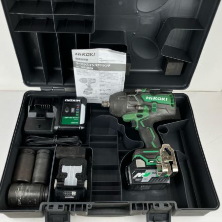 ЗЗ HiKOKI ハイコーキ 36v 19mm 充電式インパクトレンチ 充電器 バッテリー×2 ケース付 WR36DA グリーン
