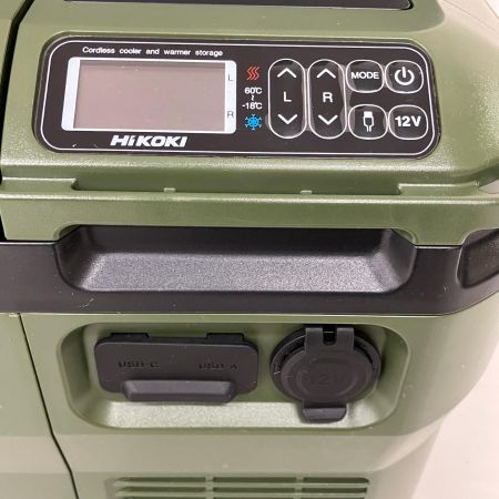 ЗЗ HiKOKI ハイコーキ 14.4v 18v コードレス冷温庫 バッテリー×1 ACアダプタ付 ※充電器なし UL18DBA オリーブ