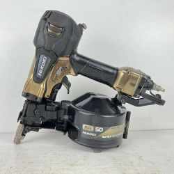 ЗЗ HiKOKI ハイコーキ 50mm 高圧 ロール釘打機 本体のみ NV50HR2 ゴールド×ブラック Cランク
