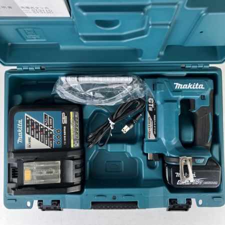 ЗЗ MAKITA マキタ 18v 13mm 充電式タッカ バッテリー×1 充電器 ケース付 ST312D ブルー