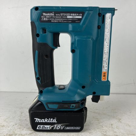 ЗЗ MAKITA マキタ 18v 13mm 充電式タッカ バッテリー×1 充電器 ケース付 ST312D ブルー