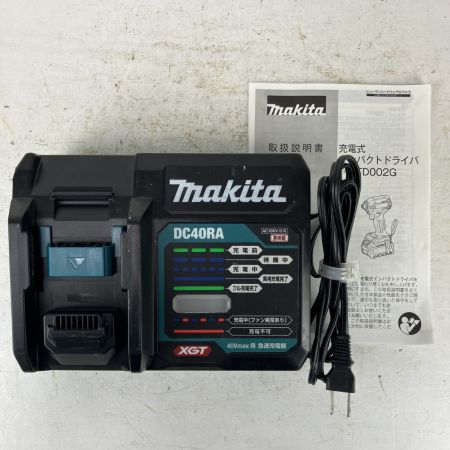 ЗЗ MAKITA マキタ 40v 充電式インパクトドライバ バッテリー×2 充電器 ケース付 TD002G ブラック
