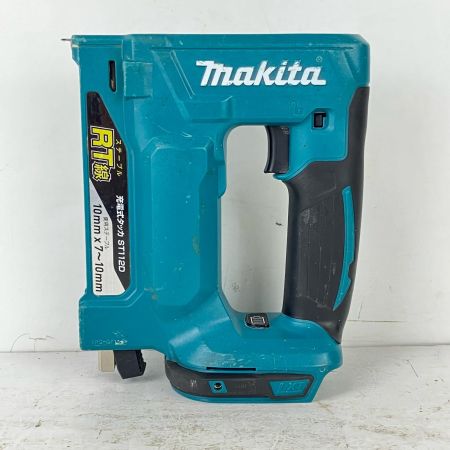 ЗЗ MAKITA マキタ 10mm 18v 充電式タッカ ケース付 ※充電器・バッテリーなし ST112D ブルー