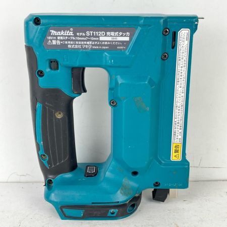 ЗЗ MAKITA マキタ 10mm 18v 充電式タッカ ケース付 ※充電器・バッテリーなし ST112D ブルー