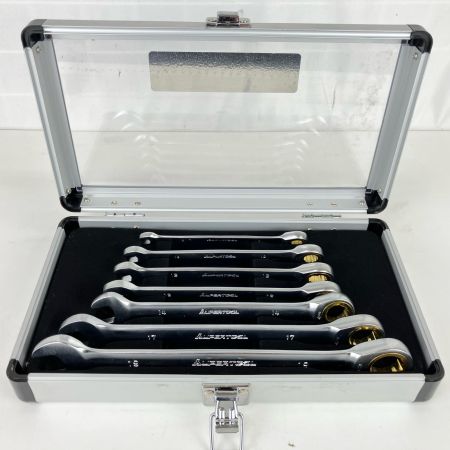 ЗЗ SUPERTOOL ギアレンチ ストレート 7丁組 ケース付 GRW700 シルバー