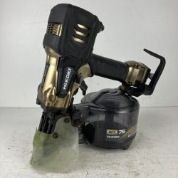 ЗЗ HiKOKI ハイコーキ 75mm 高圧ロール釘打機 ケース付 NV75HR2 ゴールド×ブラック Cランク