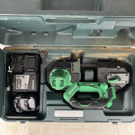 ЗЗ HiKOKI ハイコーキ 18v 83mm バンドソー バッテリーx1 充電器付 CB18DBL(S) グリーン×ブラック