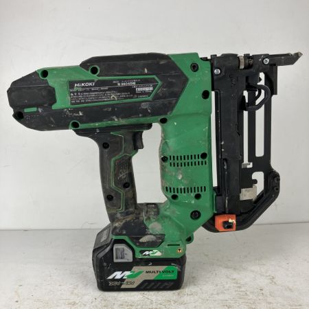 ЗЗ HiKOKI ハイコーキ 36v 38mm コードレスフロアタッカ バッテリーx1 充電器 ケース付 N3604DM グリーン