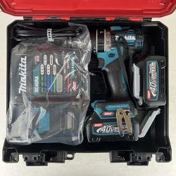 ЗЗ MAKITA マキタ 40v 充電式震動ドライバドリル バッテリーx2 充電器 ケース付 HP002G ブルー Sランク