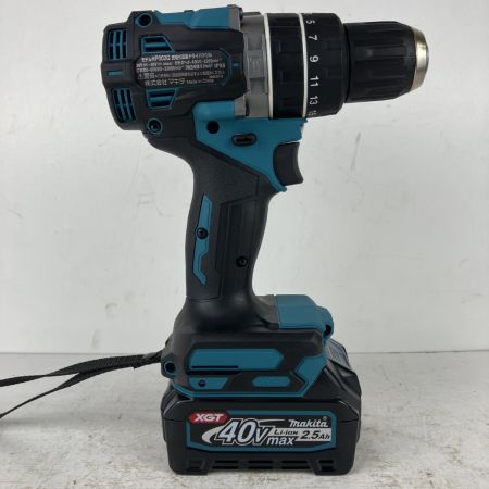 ЗЗ MAKITA マキタ 40v 充電式震動ドライバドリル バッテリーx2 充電器 ケース付 HP002G ブルー