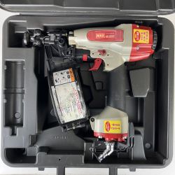 ЗЗ MAX マックス 50mm 常圧 エア釘打機 コイルネイラ ケース付 CN-450G(FP) レッド Cランク
