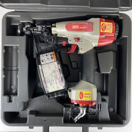 ЗЗ MAX マックス 50mm 常圧 エア釘打機 コイルネイラ ケース付 CN-450G(FP) レッド