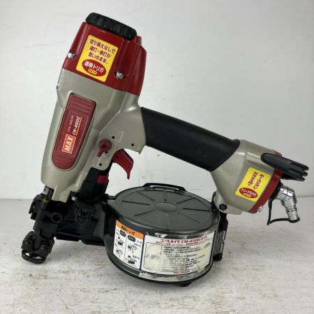 ЗЗ MAX マックス 50mm 常圧 エア釘打機 コイルネイラ ケース付 CN-450G(FP) レッド