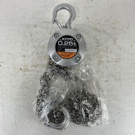 ЗЗ KITO キトー 250kg チェーンブロック 取説 箱付 CX003 ライトグレー