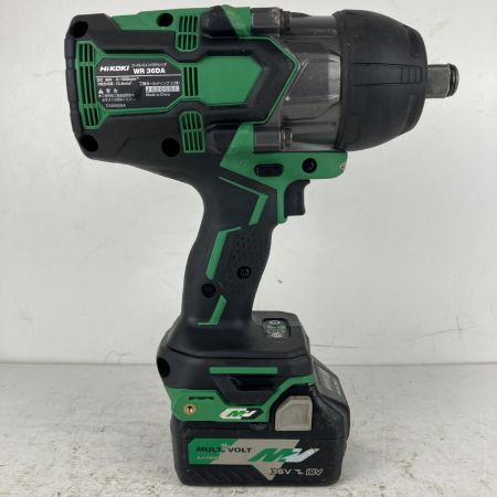 ЗЗ HiKOKI ハイコーキ 36v 19mm インパクトレンチ バッテリーx2付 ※充電器無し WR36DA グリーン×ブラック