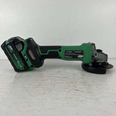 ЗЗ HiKOKI ハイコーキ 36v 100mm ディスクグラインダ バッテリーx1付 ※充電器無し G3610DC グリーン