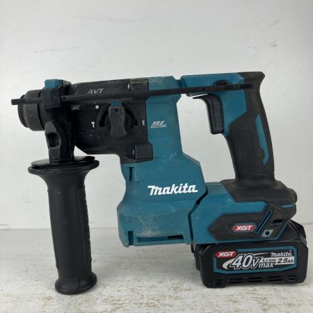 ЗЗ MAKITA マキタ 40v 20mm 充電式ハンマドリル バッテリーx2 ケース付 ※充電器無し HR010G ブルー