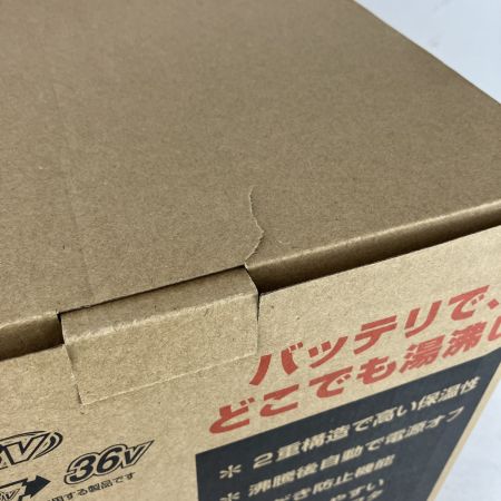 ЗЗ MAKITA マキタ 18v+18v 充電式ケトル バッテリーx2 取説 外箱付 ※充電器無し KT360D ホワイト