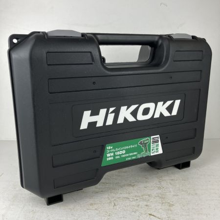 ЗЗ HiKOKI ハイコーキ 18v コードレスインパクトドライバ バッテリーx2 充電器 ケース付 WH18DD グリーン