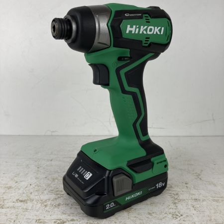 ЗЗ HiKOKI ハイコーキ 18v コードレスインパクトドライバ バッテリーx2 充電器 ケース付 WH18DD グリーン