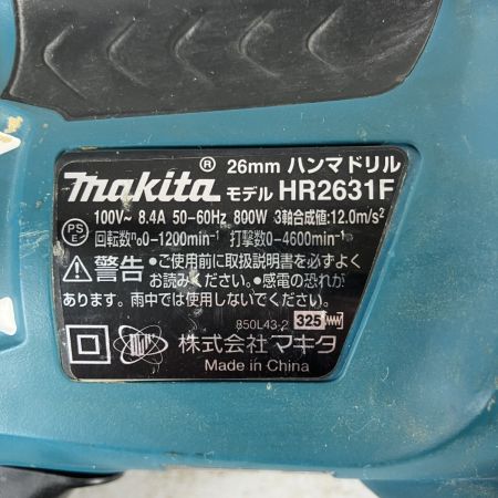 ЗЗ MAKITA マキタ 100v 26mm ハンマドリル ケース付 HR2631F ブルー