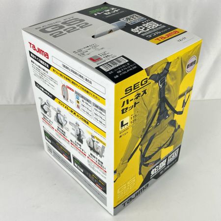 ЗЗ TAJIMA タジマ Lサイズ フルハーネス型安全帯 ハーネスGS 蛇腹ダブルランヤードL2 外箱付 A1GSLJR-WL2BK ブラック