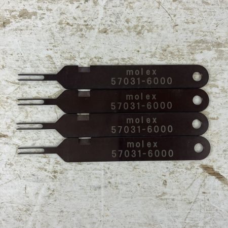 ЗЗ MOLEX 引抜工具 ピン抜き 4個セット 57031-6000 ブラック