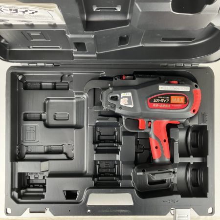 ЗЗ MAX マックス 14.4v 鉄筋結束機 リバータイア ケース付 ※バッテリー、充電器無し RB-399A ブラック×レッド