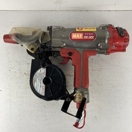 ЗЗ MAX マックス 65mm 高圧 コンクリートピンネイラ 釘打機 ケース付 HN-120 レッド