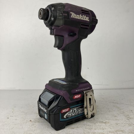 ЗЗ MAKITA マキタ 40v 充電式インパクトドライバ バッテリーx2  充電器 ケース付 TD002G パープル