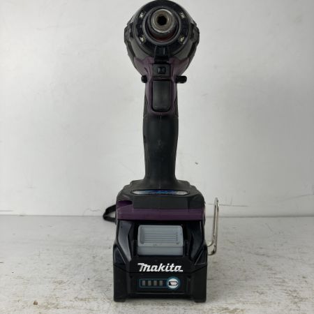 ЗЗ MAKITA マキタ 40v 充電式インパクトドライバ バッテリーx2  充電器 ケース付 TD002G パープル