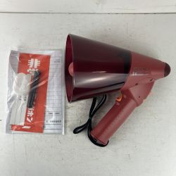 ЗЗ TOA株式会社 防滴メガホン 6Ｗ サイレン音付 ER-1106S レッド Sランク