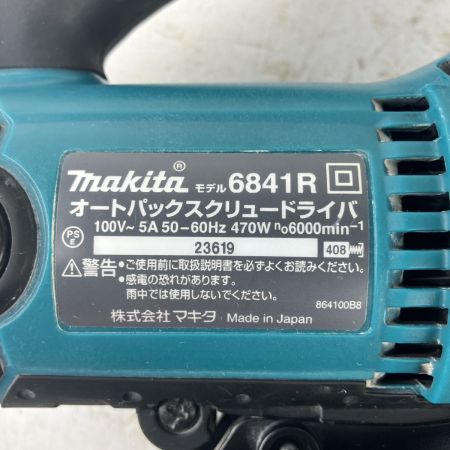 ЗЗ MAKITA マキタ 100v オートパックスクリュードライバ ケース付 6841R ブルー