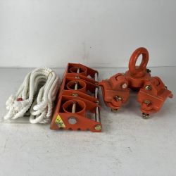 ЗЗ TAKOMAN 1t 三脚ヘッド ベース チェーンブロック吊り下げ用 TS-10/TS-20B オレンジ Cランク